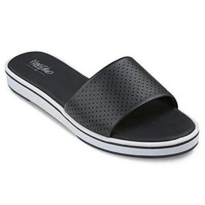 NWT Mossimo Black "Genice" Slide Sandals - Sz 8